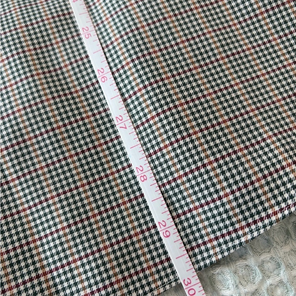 Jos A Bank Travelers Collection Cotton Houndstooth Plaid Shirt Men’s M LongSlv - Picture 5 of 6